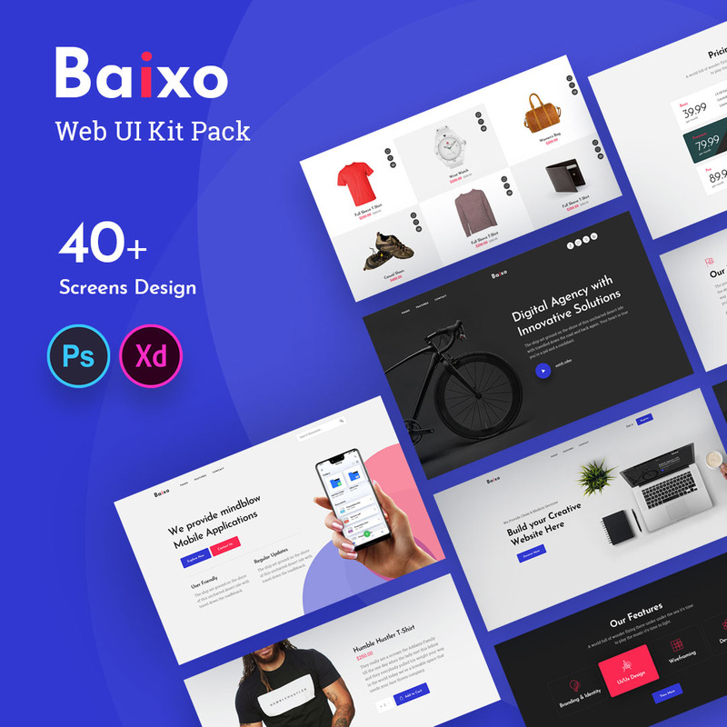 Baixo Web UI Elements - Features Image 1