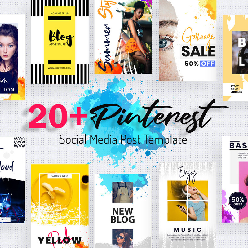 Pinterest Post Social Media Vorlage - Eigenschaften Bild 1