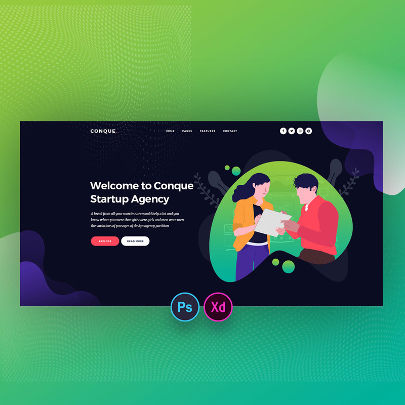 Startup Hero Header UI Elements - Features Image 1