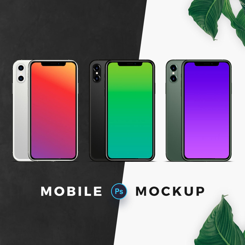 Modello di prodotto mobile a tre colori - Caratteristiche Immagine 1