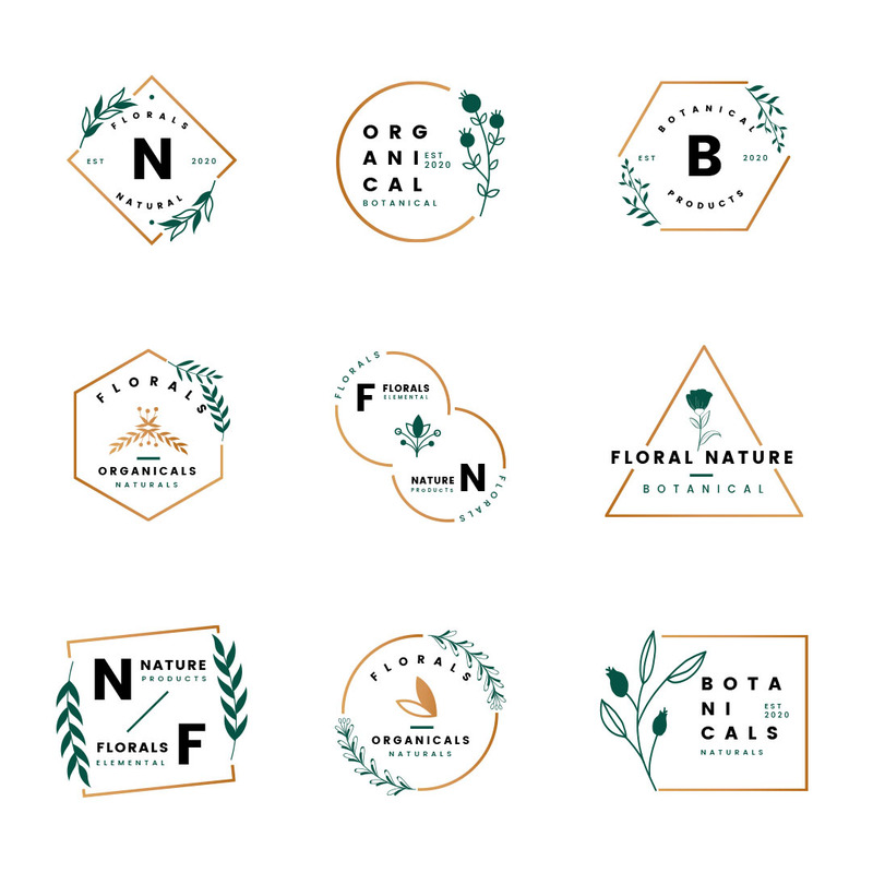 Botanical Logo Frames - Illustration - Features Image 1