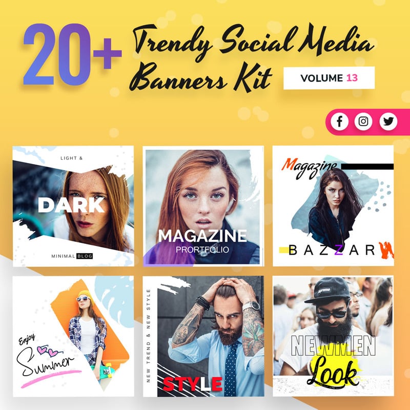 Feature Banner Banners Social Media Template #154521 - TemplateMonster