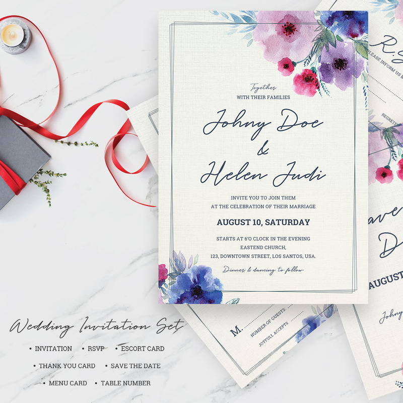 Invito a nozze - illustrazione - Caratteristiche Immagine 1