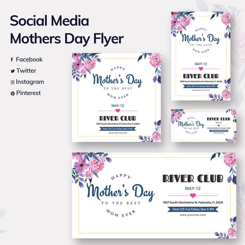 Mothers Day Social Media Template - Features Image 1