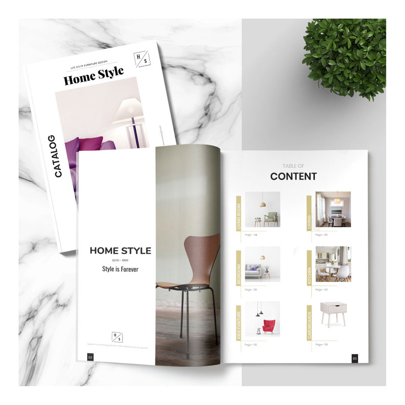 Bútorfüzet katalógus - Vállalati-azonosság sablon - Features Image 1