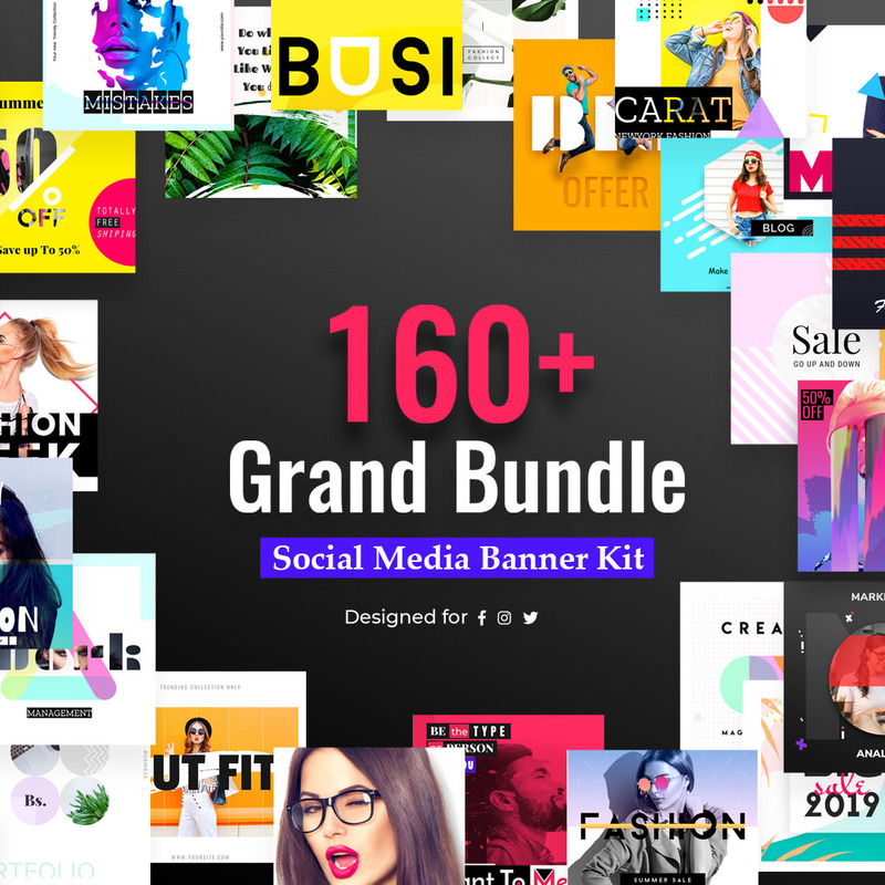 Banner Grand Bundle Social Media Vorlage - Eigenschaften Bild 1