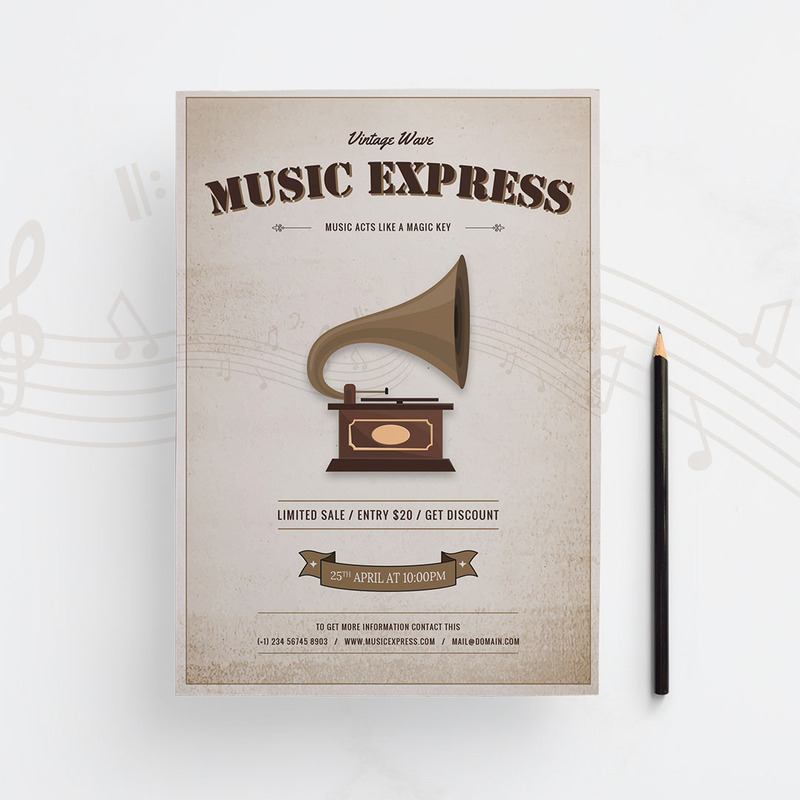 Music Flyer Corporate Identity Template - Features Image 1