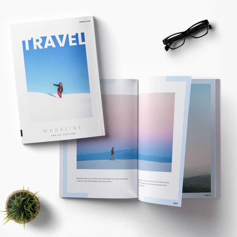 Travel Magazine - Modèle d'identité d'entreprise - Caractéristiques de l’image 1