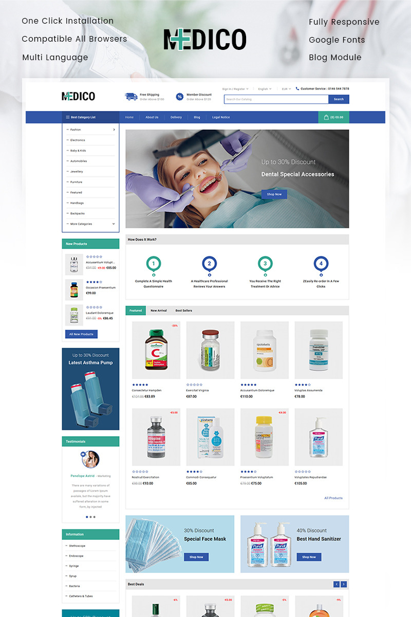 Medico - Medical Store №101767 - Изображения фич 1