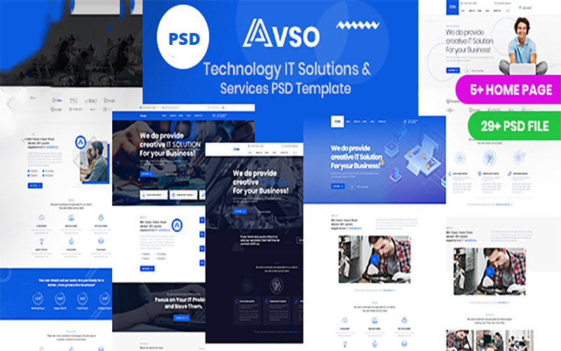 Abso - Technology IT Solutions & Services PSD Template - Features Image 1