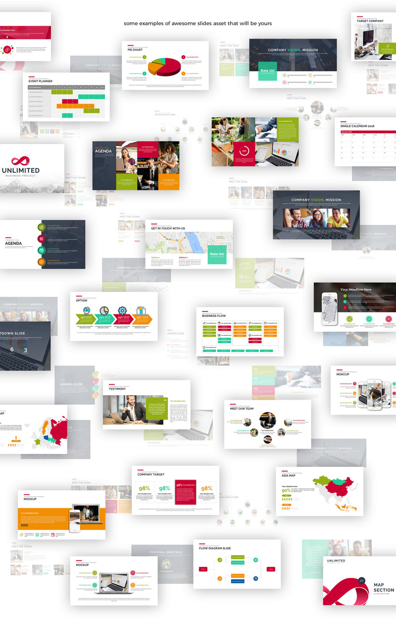 Unlimited Business Project Asset PowerPoint Template - Features Image 2