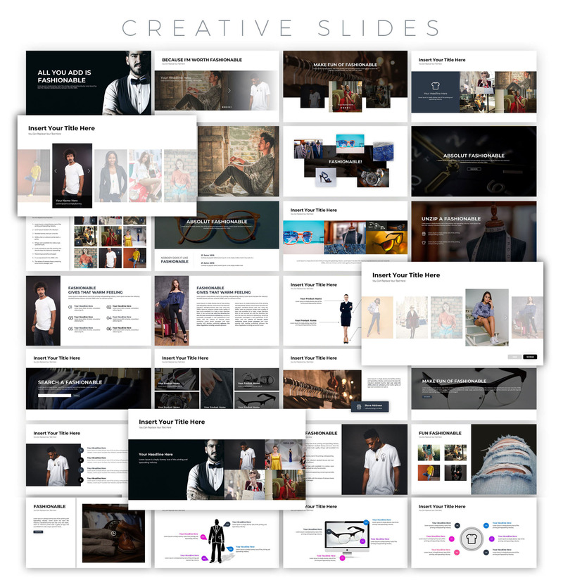 Fashionabla PowerPoint-mall - Features Image 1