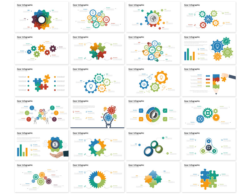 Gear Presentation Infographic PowerPoint template