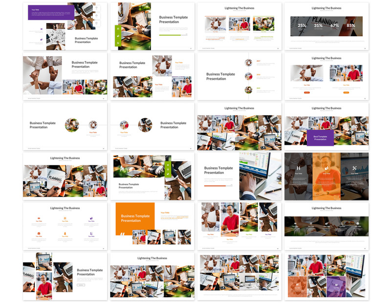 Alleggerimento del modello di presentazione aziendale PowerPoint - Caratteristiche Immagine 3