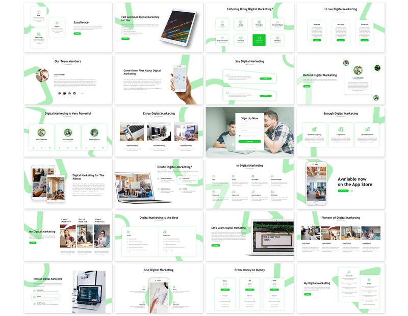 Modello di presentazione di marketing digitale PowerPoint - Caratteristiche Immagine 2