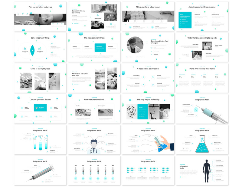Medical Creative Presentation PowerPoint template - Features Image 3