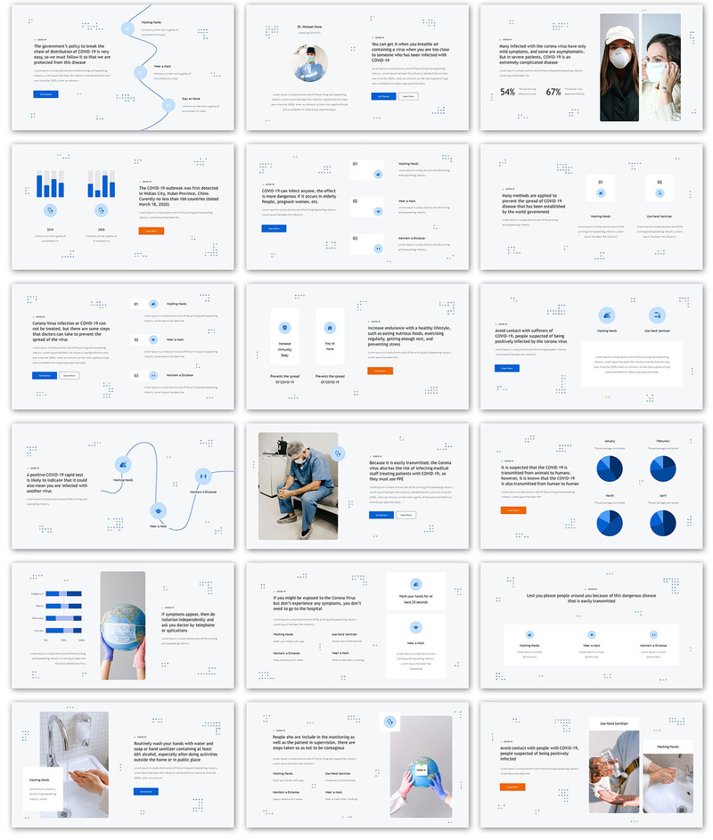 Modello PowerPoint di presentazione sana di Covid - Caratteristiche Immagine 2