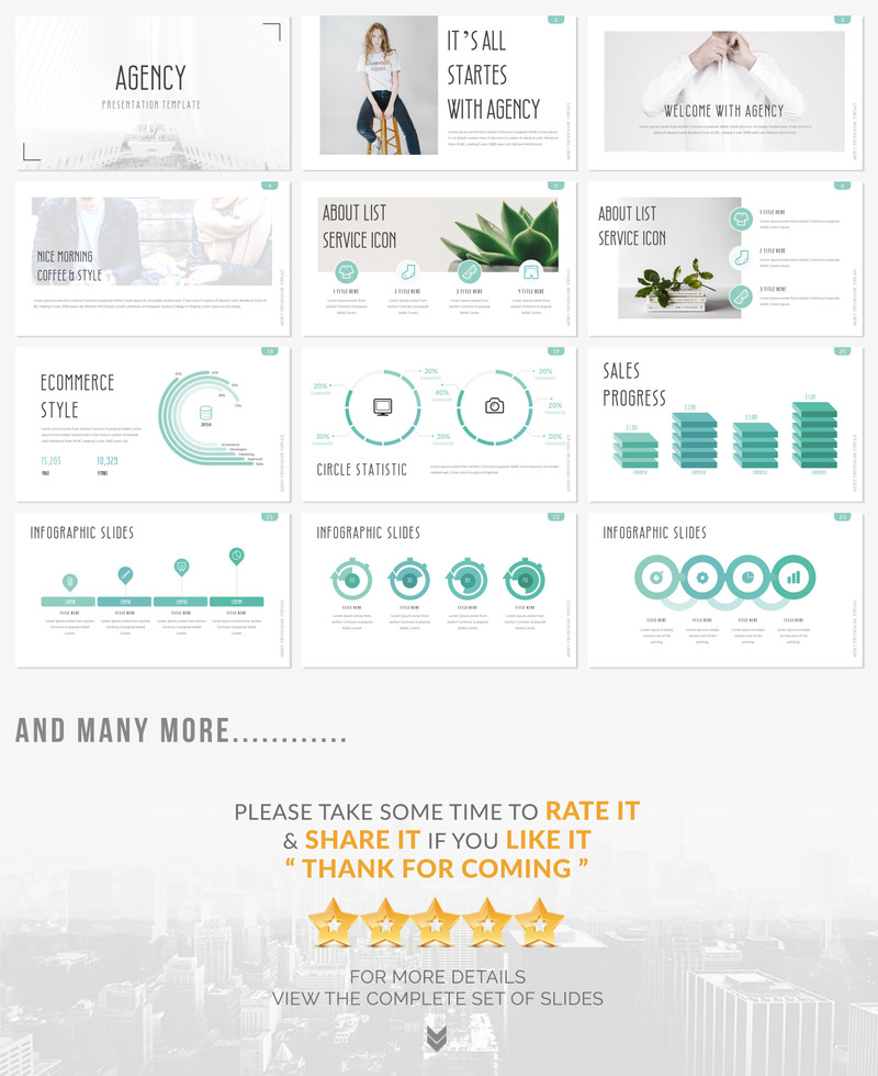 AGENCY Presentation Template PowerPoint template - Features Image 1