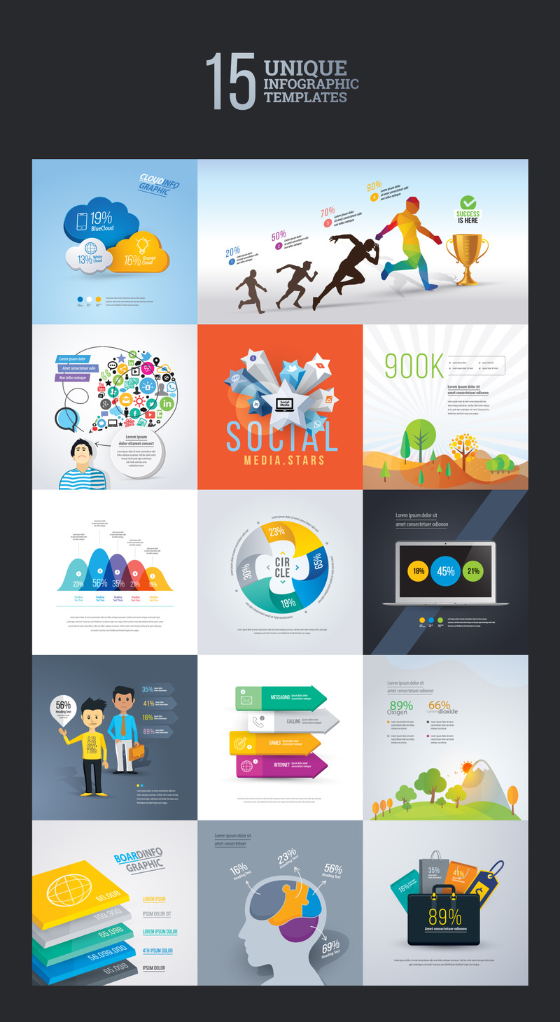 Business Set-04 Infographic Elements - Features Image 1