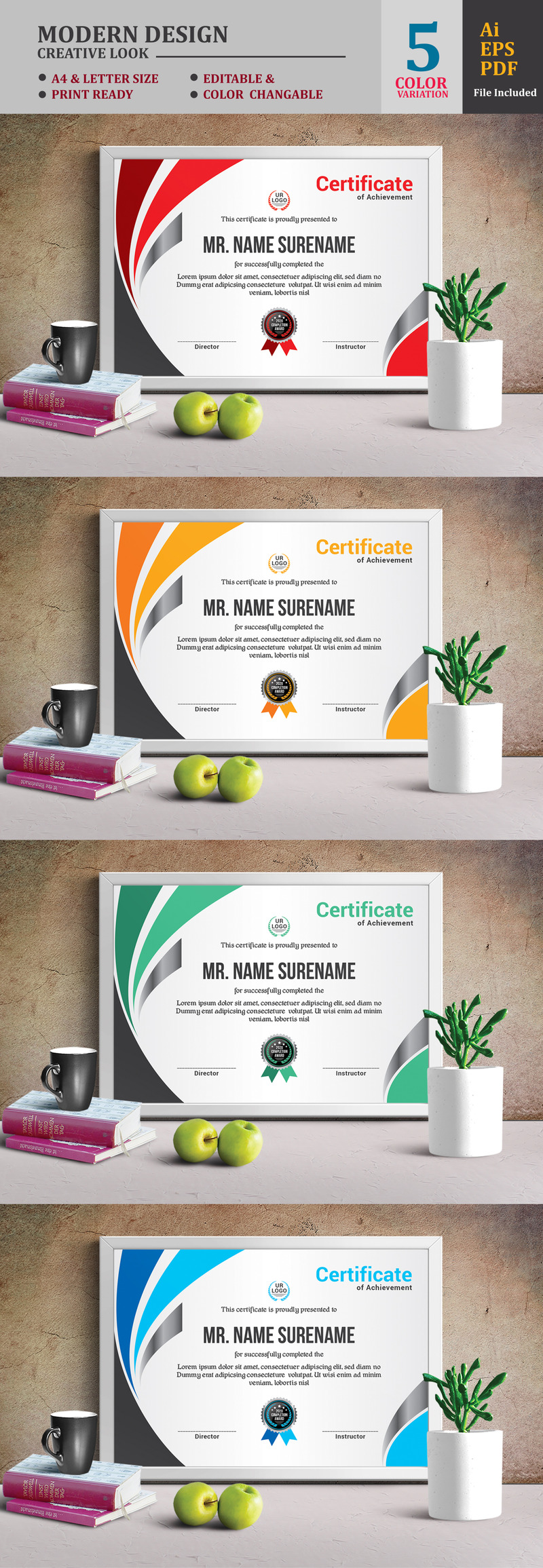 FiveK Certificate Template - Features Image 1