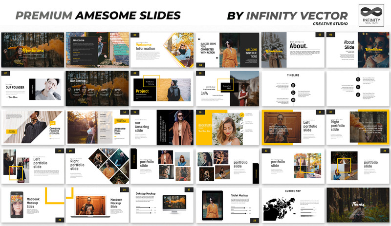 Шаблон Montblanc Creative PowerPoint - Features Image 1