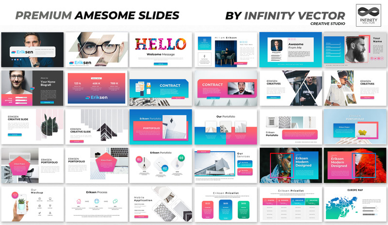 Modello di PowerPoint creativo Eriksen - Caratteristiche Immagine 1