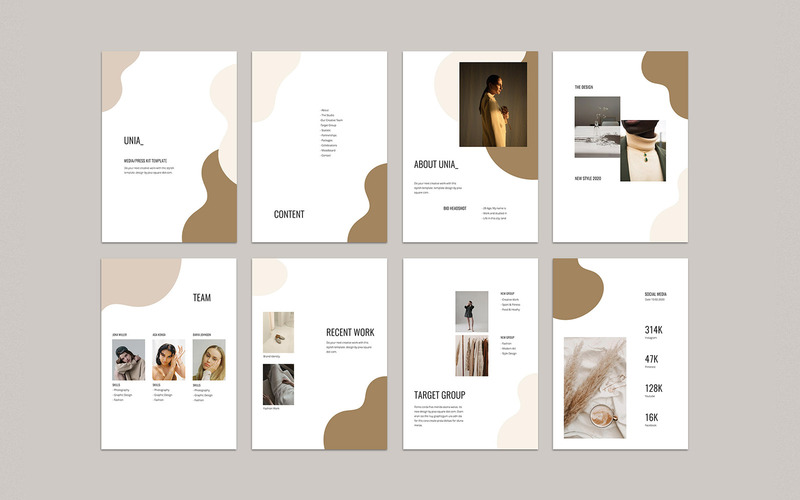 UNIA - A4 Vertical Media Kit - Keynote template - Caratteristiche Immagine 2