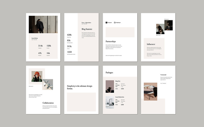 DANA - Kit stampa / supporto verticale A4 - Modello di keynote - Caratteristiche Immagine 3