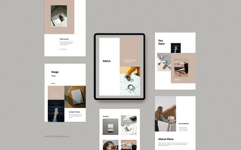 MACA - A4 Vertical Kit Media / Press - Modello Keynote - Caratteristiche Immagine 1