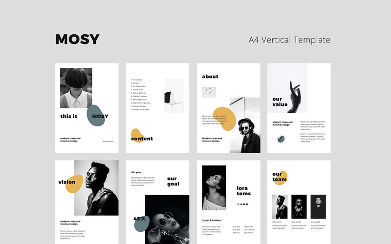 MOSY - PowerPoint A4 vertical - modelo de apresentação - Features Image 1