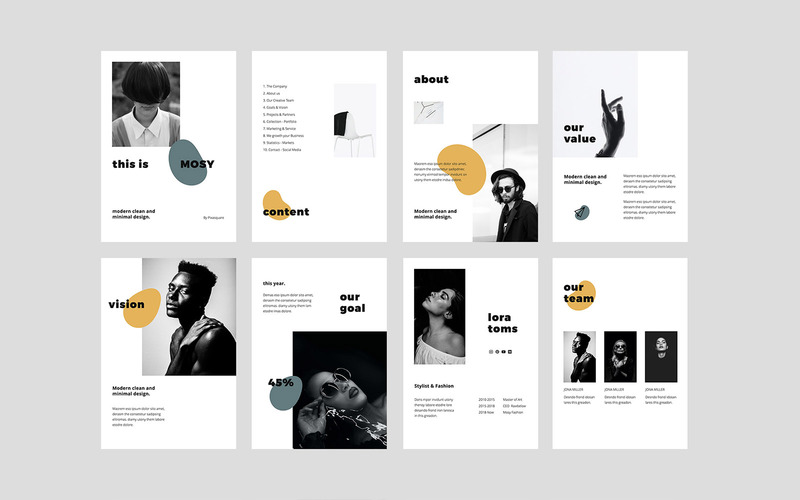 MOSY - Google Slides A4 Vertical - Modello di Keynote - Caratteristiche Immagine 2