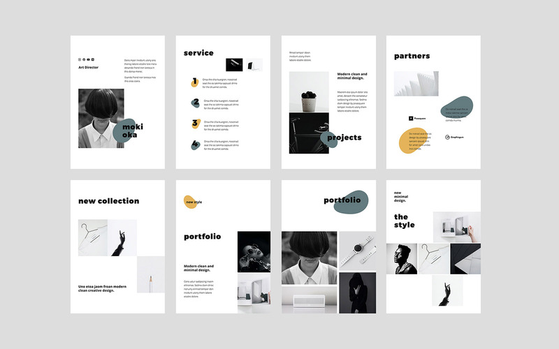 MOSY - Google Slides A4 Vertical - Modello di Keynote - Caratteristiche Immagine 3
