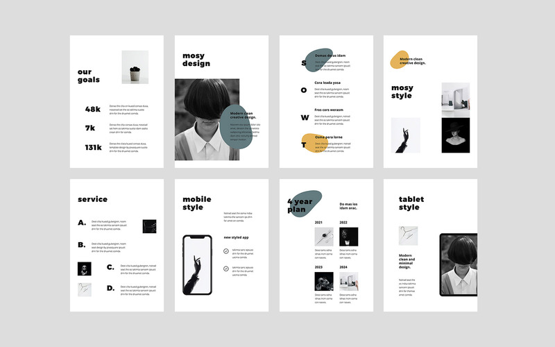 MOSY - Google Slides A4 Vertical - Modello di Keynote - Caratteristiche Immagine 5
