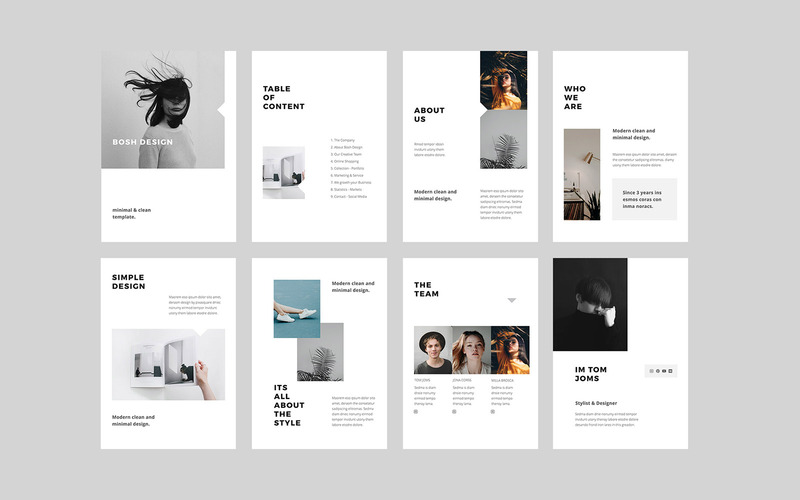 BOSH - A4 Vertical PowerPoint Template - Features Image 2