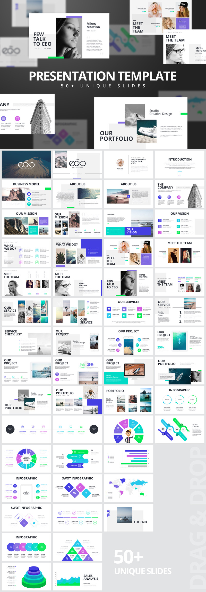 EGO-Multipurpose Business PowerPoint template - Features Image 1