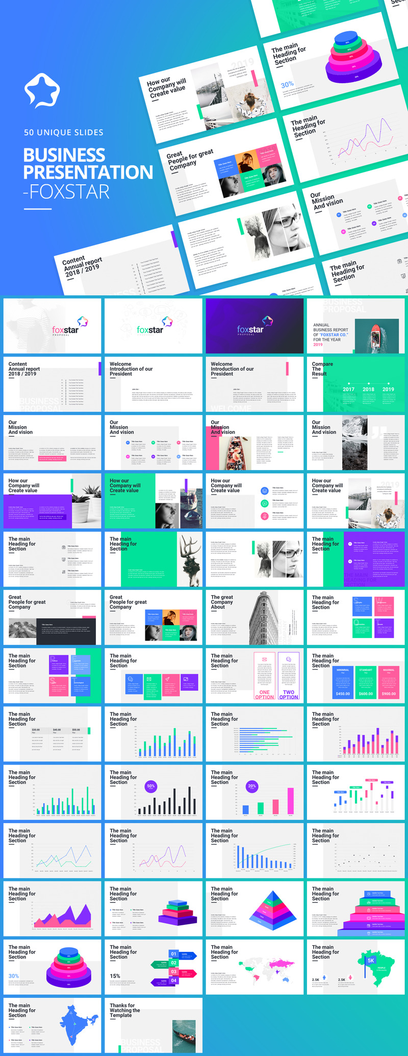 Foxstar- Modern Business PowerPoint Template - Features Image 1