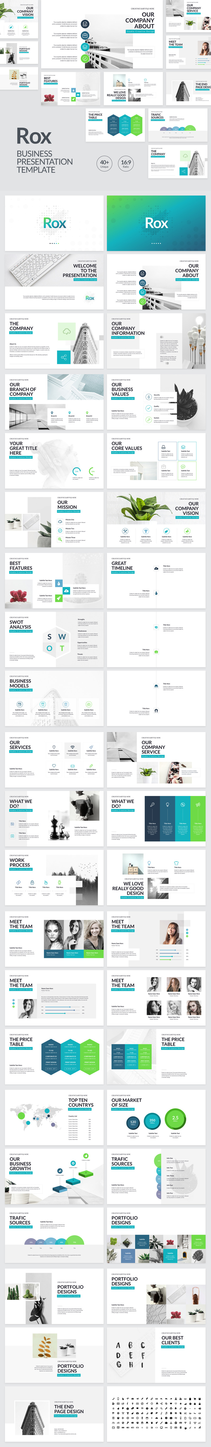 Rox Business Presentation PowerPoint template - Features Image 1