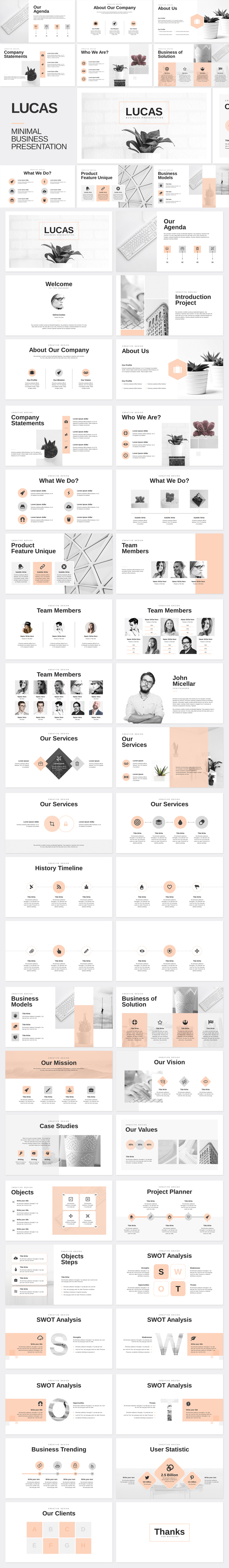 Lucas Minimal Business - Modello di Keynote - Caratteristiche Immagine 1