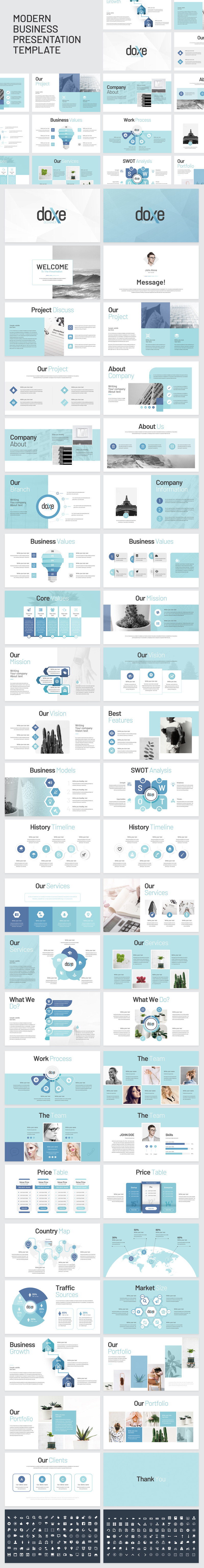 Doxe - Business PowerPoint Template - Features Image 1