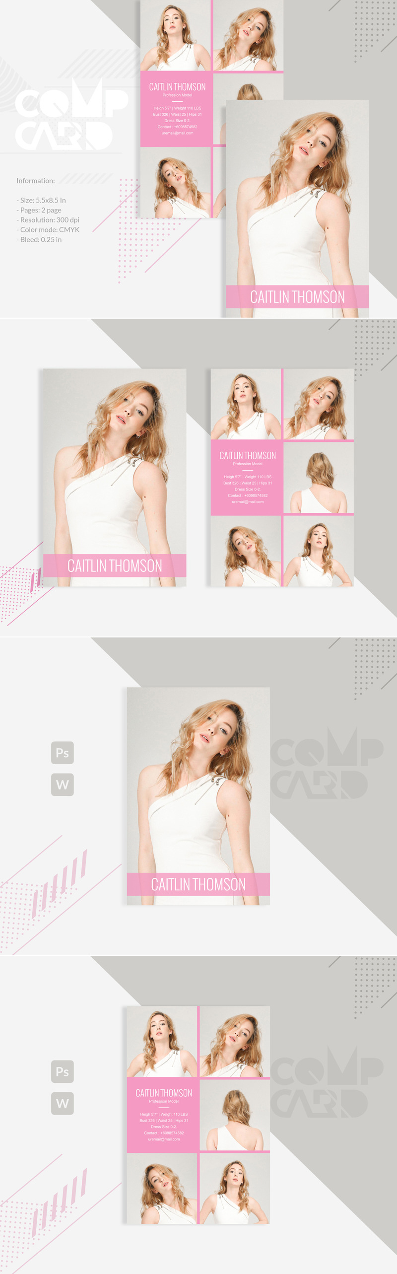 Caitlin Thomson - Modeling Corporate Identity Template - Features Image 1