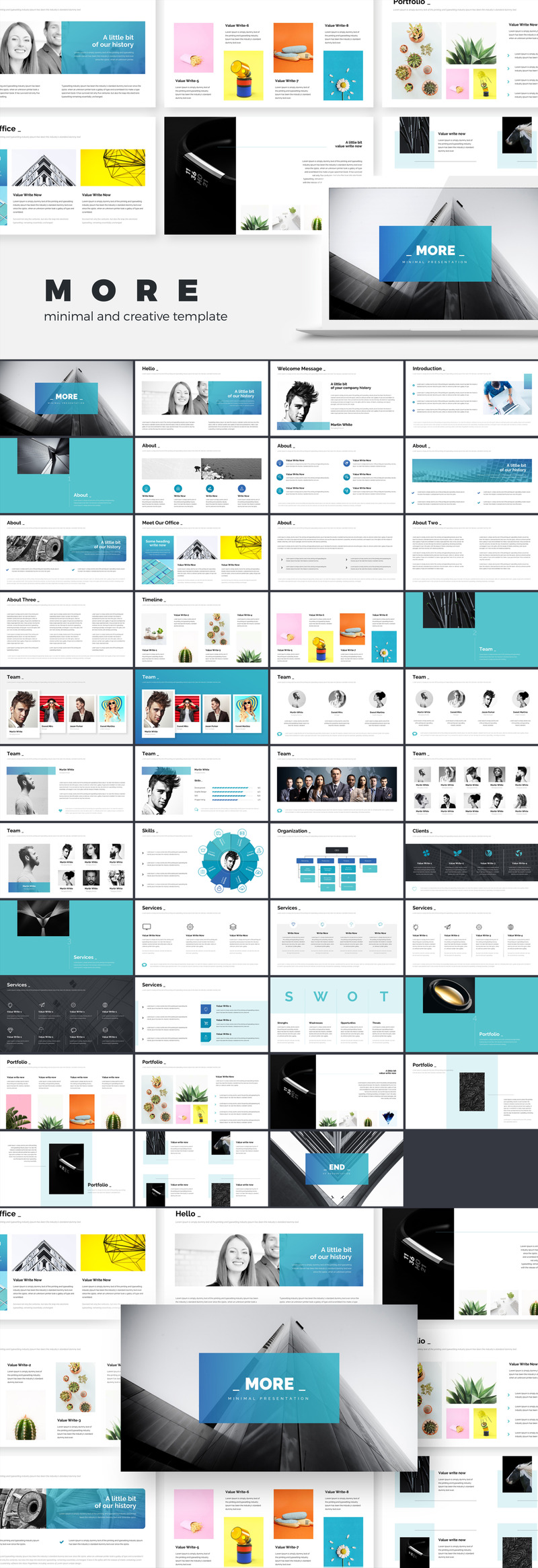 More - Minimal Creative Presentation Keynote Template - Features Image 1