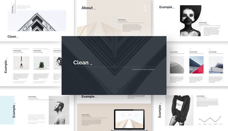 Minimal Powerpoint Presentation Template PowerPoint template - Features Image 1