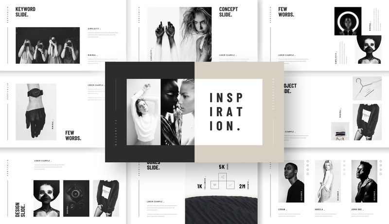 Minimal Powerpoint Presentation Template PowerPoint template - Features Image 3