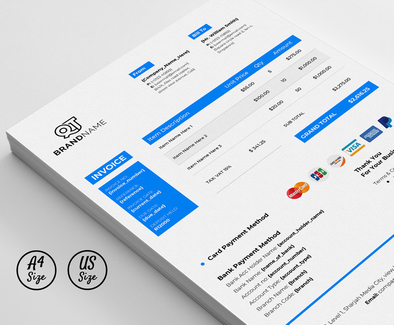 Factuuroffertesjabloon met Google Docs MS Word Apple Pages Format - Features Image 3