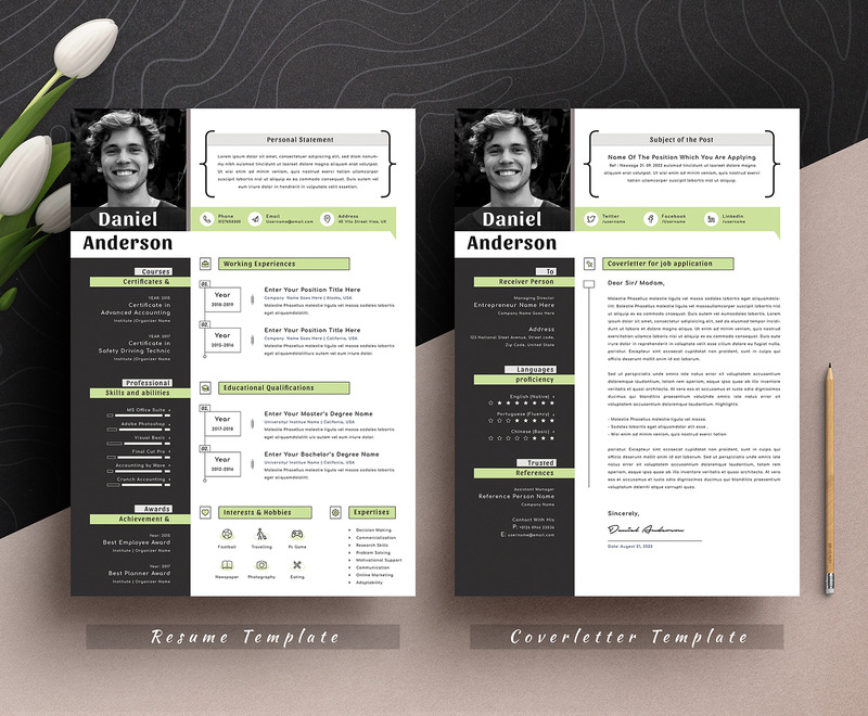 Creative & Modern Editable Cv Resume Template Word Apple Pages Format - Features Image 2
