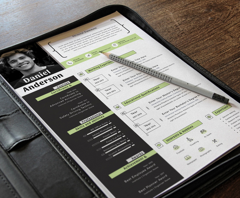Creative & Modern Editable Cv Resume Template Word Apple Pages Format - Features Image 3