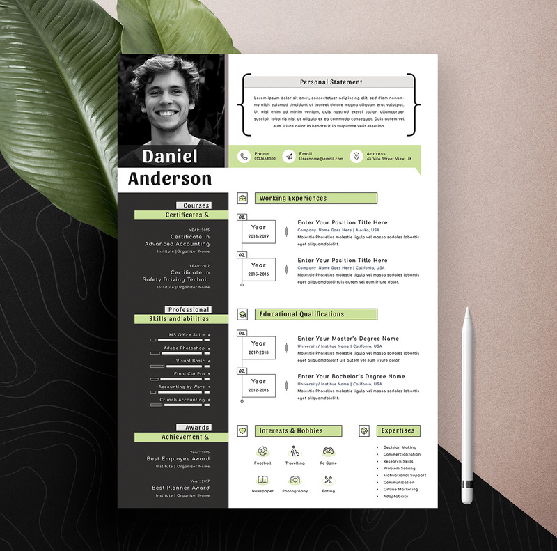 Creative & Modern Editable Cv Resume Template Word Apple Pages Format - Features Image 4