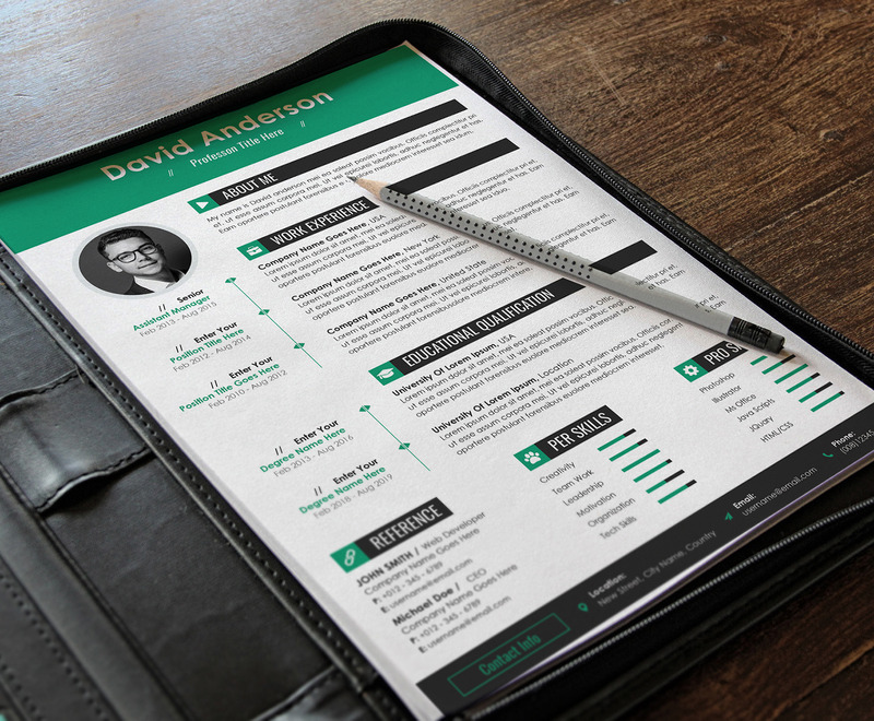 Clean & Professional Editable Word Apple Pages Cv Resume Template - Features Image 4