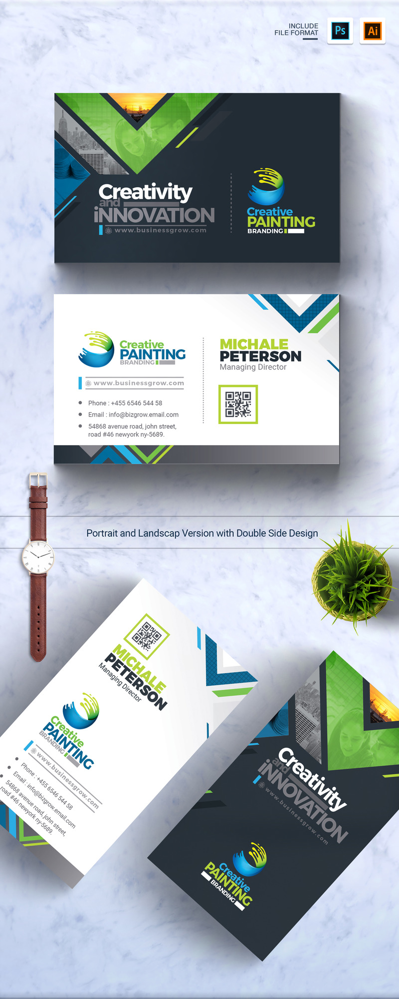 Šablona firemního stylu 17 Business Card Bundle Corporate Identity Template #79081 - Obrázek funkce 9