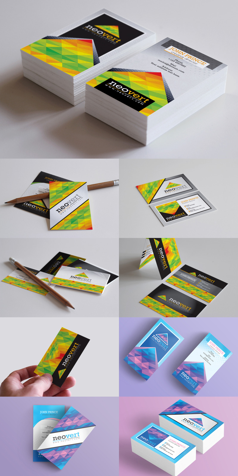 Šablona firemního stylu 17 Business Card Bundle Corporate Identity Template #79081 - Obrázek funkce 15